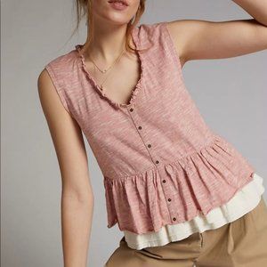 Anthropologie Pilcro Chrissy Babydoll Top
